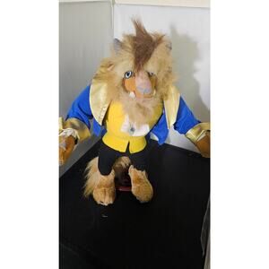 VTG Mattel 1992 Walt Disney Co 15" Beauty & The Beast Stuffed Plush Animal G1